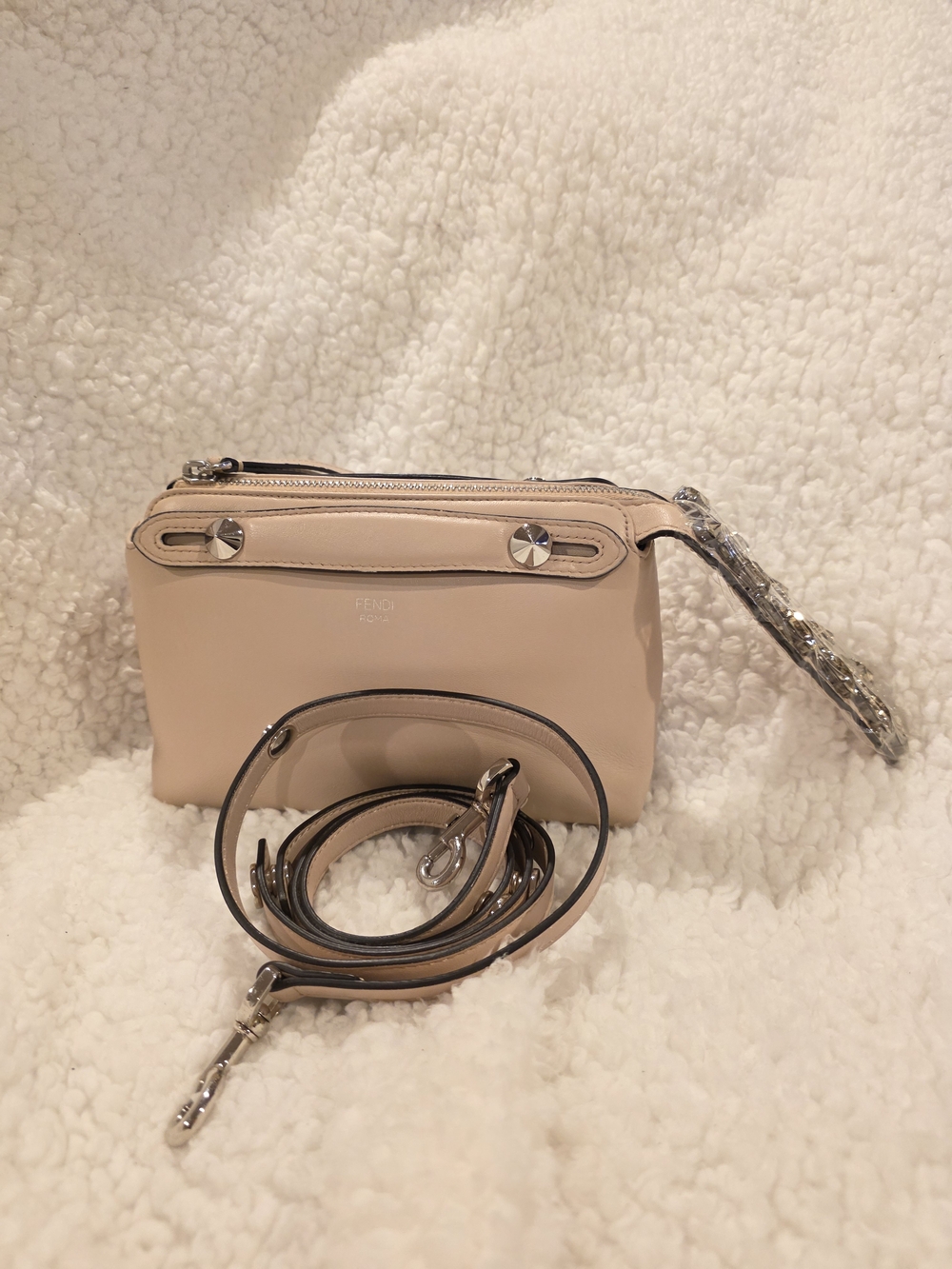 Fendi Crystal By The Way  Bag with Detachable Strap